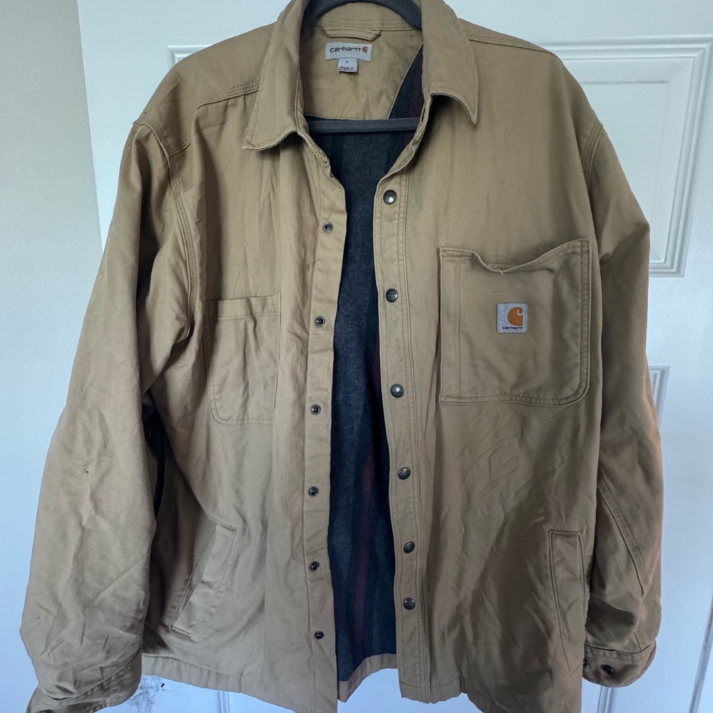 Carhartt Men's Khaki Shirt Jacket